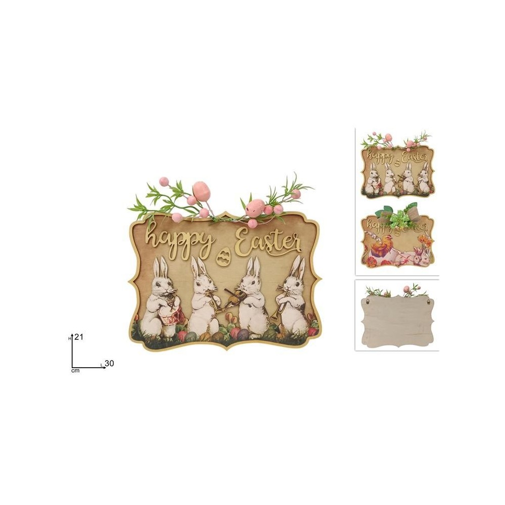 APPENDINO DECORAZIONE PASQUALE IN LEGNO 2 ASS.